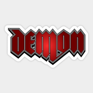 Demon! Demon! Demon! Sticker